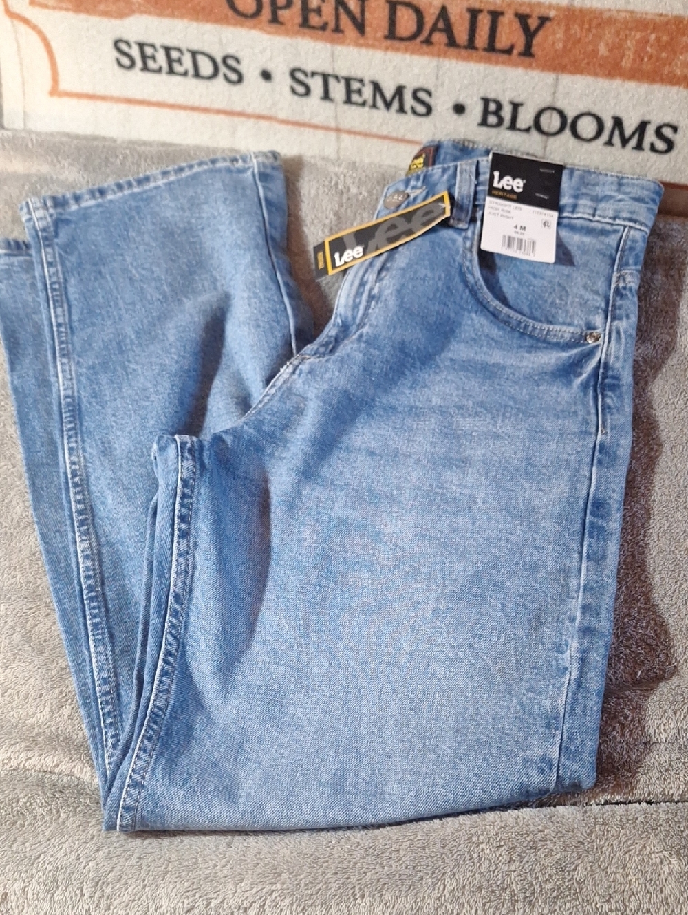 NWT Lee Classic Light Blue Denim Jeans